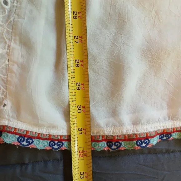 *Host Pick* Johnny Was Collection Petals Embroidered Eyelet Georgette Tunic, 2x - Picture 11 of 16